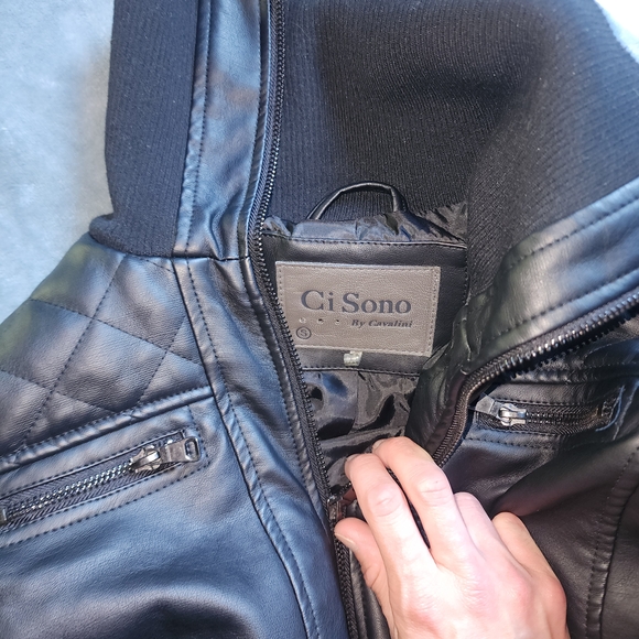 Ci Sono Black Leather Jacket - Picture 7 of 9